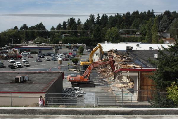 Demolition started on the Kenmore Village