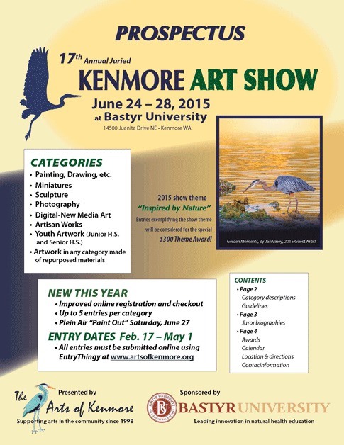 Kenmore Art Show pamphlet.