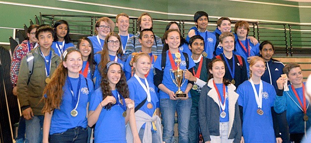 The Canyon Park Junior High Science Olympiad team.