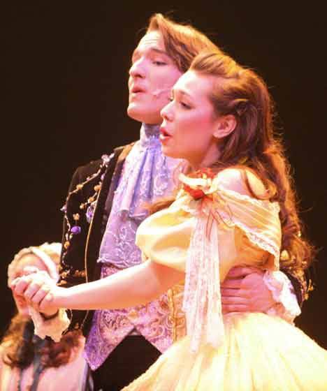 Meowset Abbett stars with Alex Adams in Inglemoor High's production of 'Beauty and the Beast' in February at the Northshore Performing Arts Center.