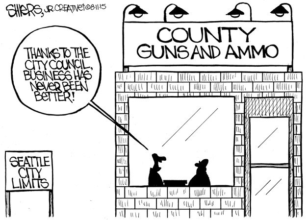 King County guns and ammo | Cartoon for Aug. 12