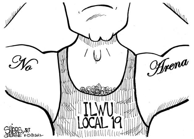 Arena lawsuit by local union | Cartoon for Oct. 16.