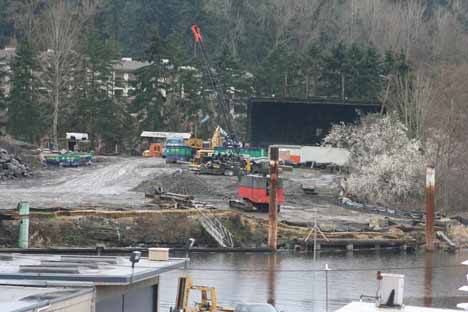 A photo of Waterfront Construction in Kenmore as seen from Northeast Bothell Way.