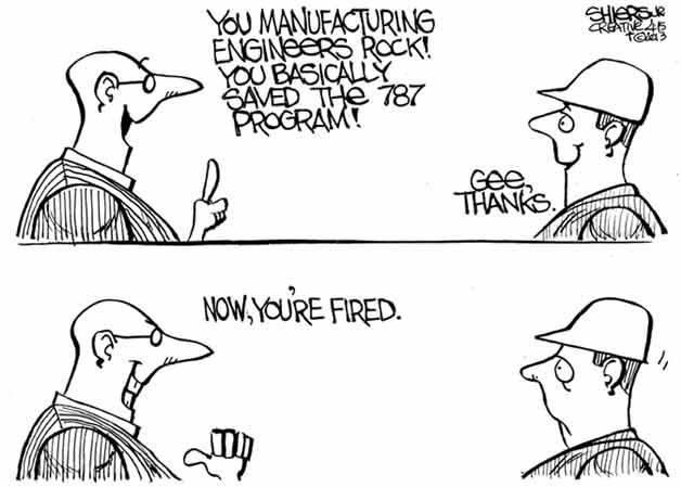 You basically saved the 787 program ... now you're fired | Cartoon for April 20