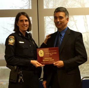 Bothell Detective Mike Stone (right) has been named the 2015 Bothell PD Detective of the Year for his efforts during the Susann Smith investigation and trial.