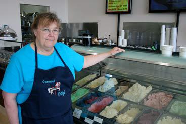 With an ice-cream maker and a specialized freezer