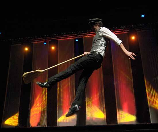 Marcus Donnelly dances away during a recent production of 'A Celtic Christmas.'
