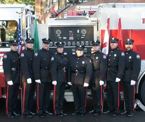 The Fire District 7 Honor Guard includes