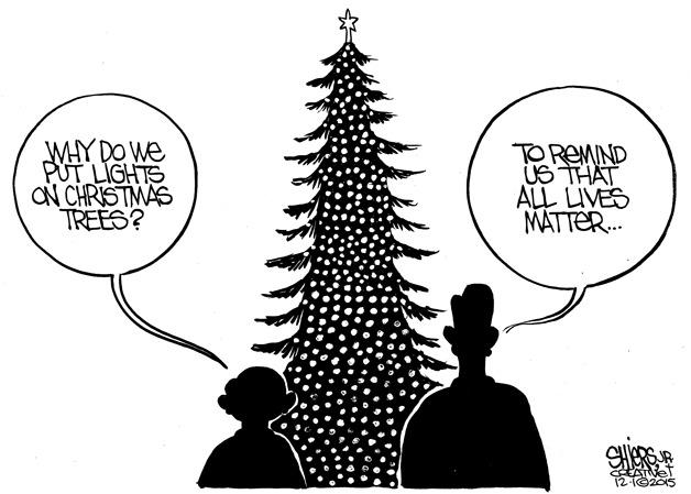 Why do we put lights on Christmas trees? | Cartoon for Dec. 2