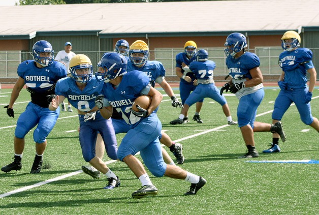 Practice has begun for the 2015-2016 high school football season