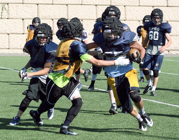 The Eagles of Cedar Park Christian high school are practicing diligently for the upcoming football season.