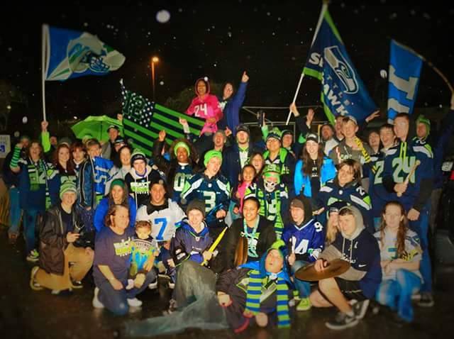 Fans gathered to support the Seahawks at the Kenmore 'Hawk Walk'.  A 'Super Hawk Walk' is scheduled for Jan. 31.