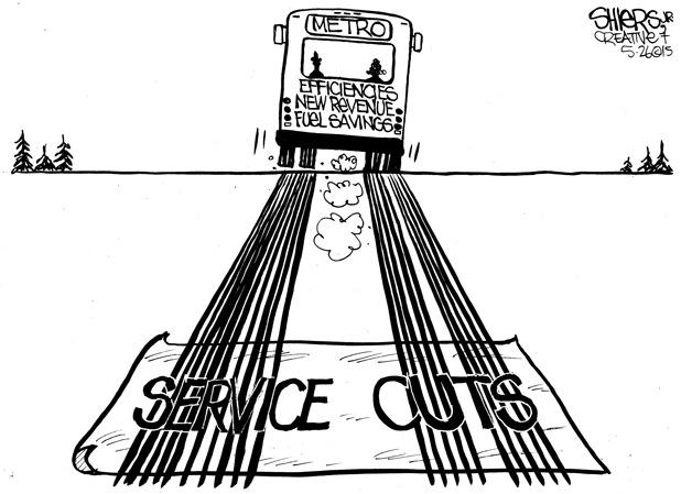 King County Metro service cuts | Cartoon for May 28