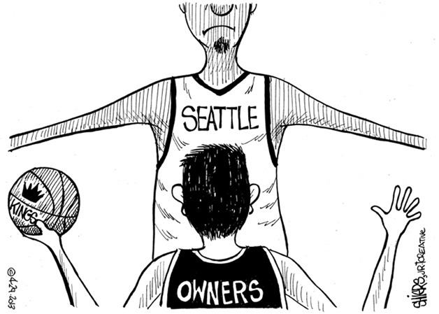 NBA relocation committee says no to Seattle | Cartoon for April 30