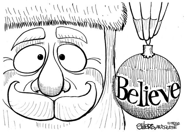 A special Christmas greeting: Believe | Cartoon for Dec. 24