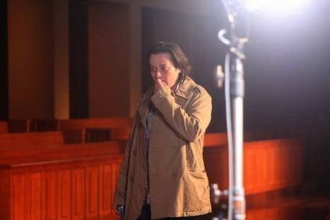 Edward Furlong in a pensive moment before acting in a scene in 'Matt's Chance