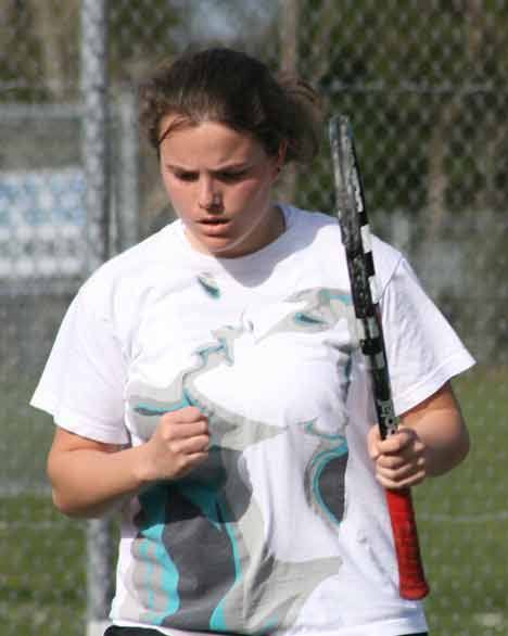 Maria Gonzalez Cuervo celebrates a point during a recent match.