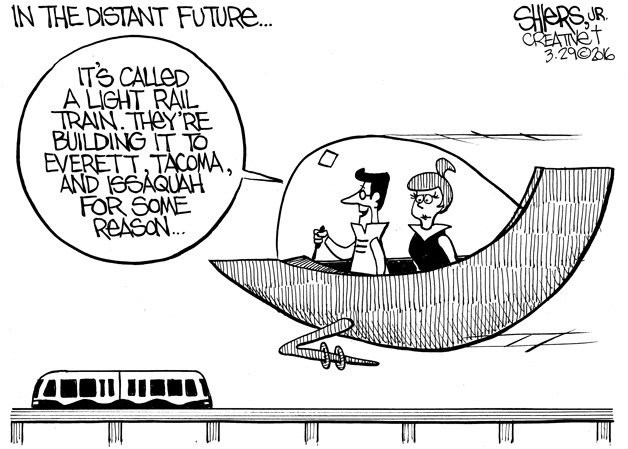 In the distant future around the Puget Sound | Cartoon for March 31