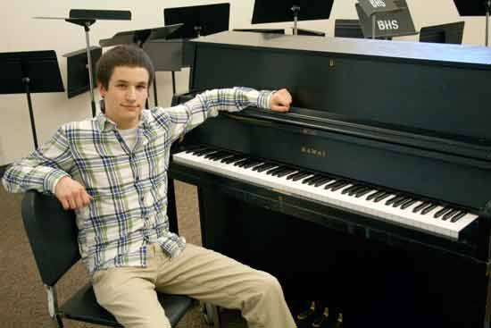 Bothell High's Tim Nelson will soon leave the school's music room and head to Los Angeles to sing with the Grammy Jazz Ensemble.