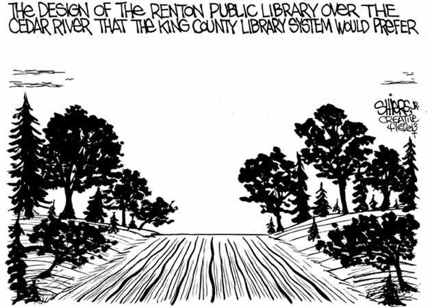 Design that the King County Library would prefer | Cartoon for April 7