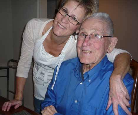 Warren Whitener and his daughter