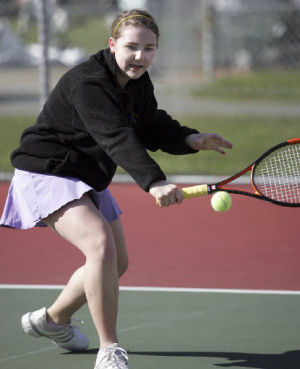 Inglemoor High senior Coco Bator stars for the Vikings in singles and doubles play this season.