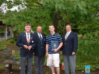 Bothell American Legion Post 127 recently presented the Legion School Award Certificate and Medal to Chris Welter
