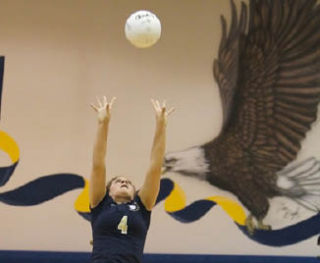 Cedar Park Christian setter Tiffany Stumpf was a first-team all-league selection last year.