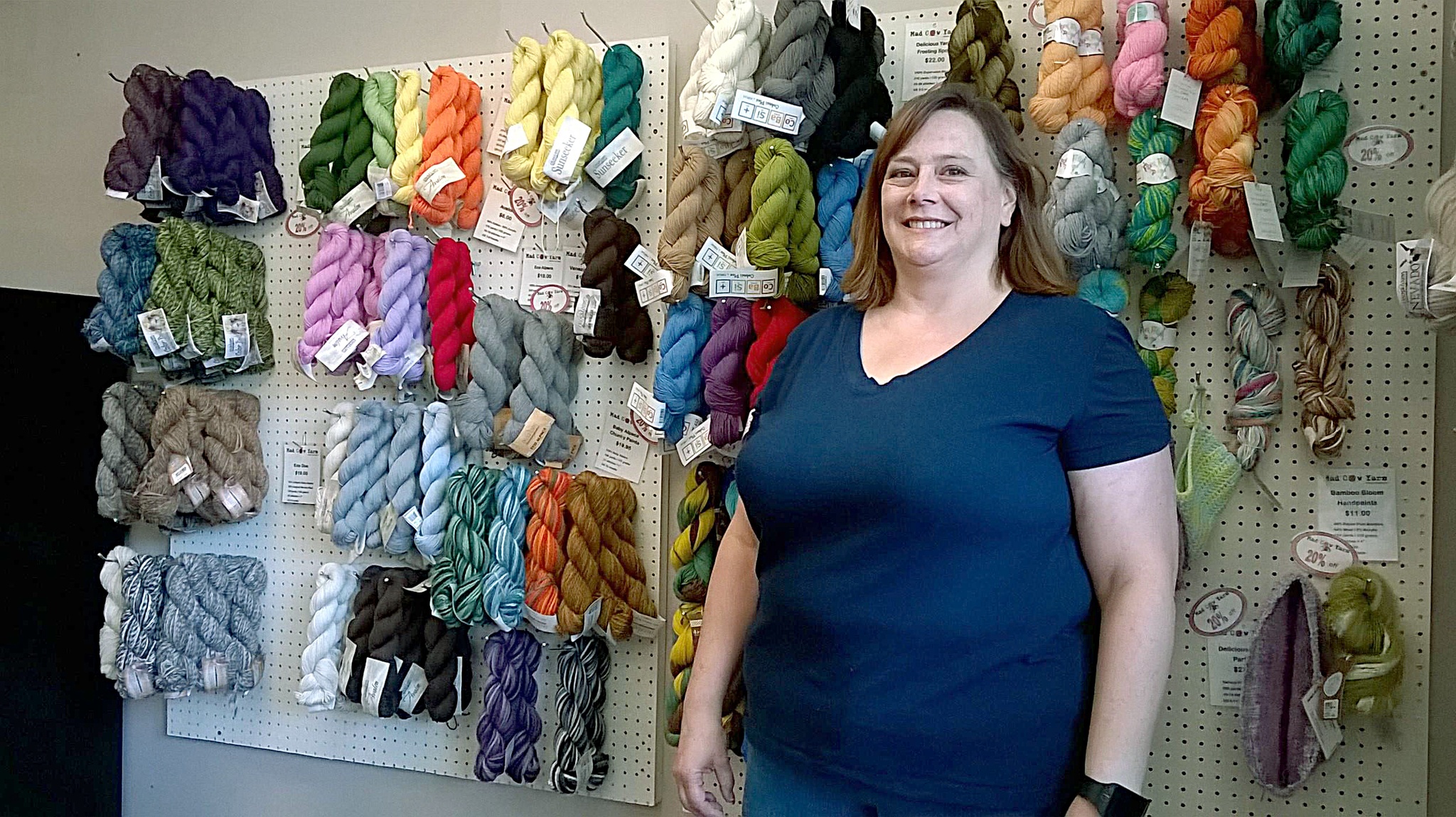 Molly Brusewitz owns Mad Cow Yarn