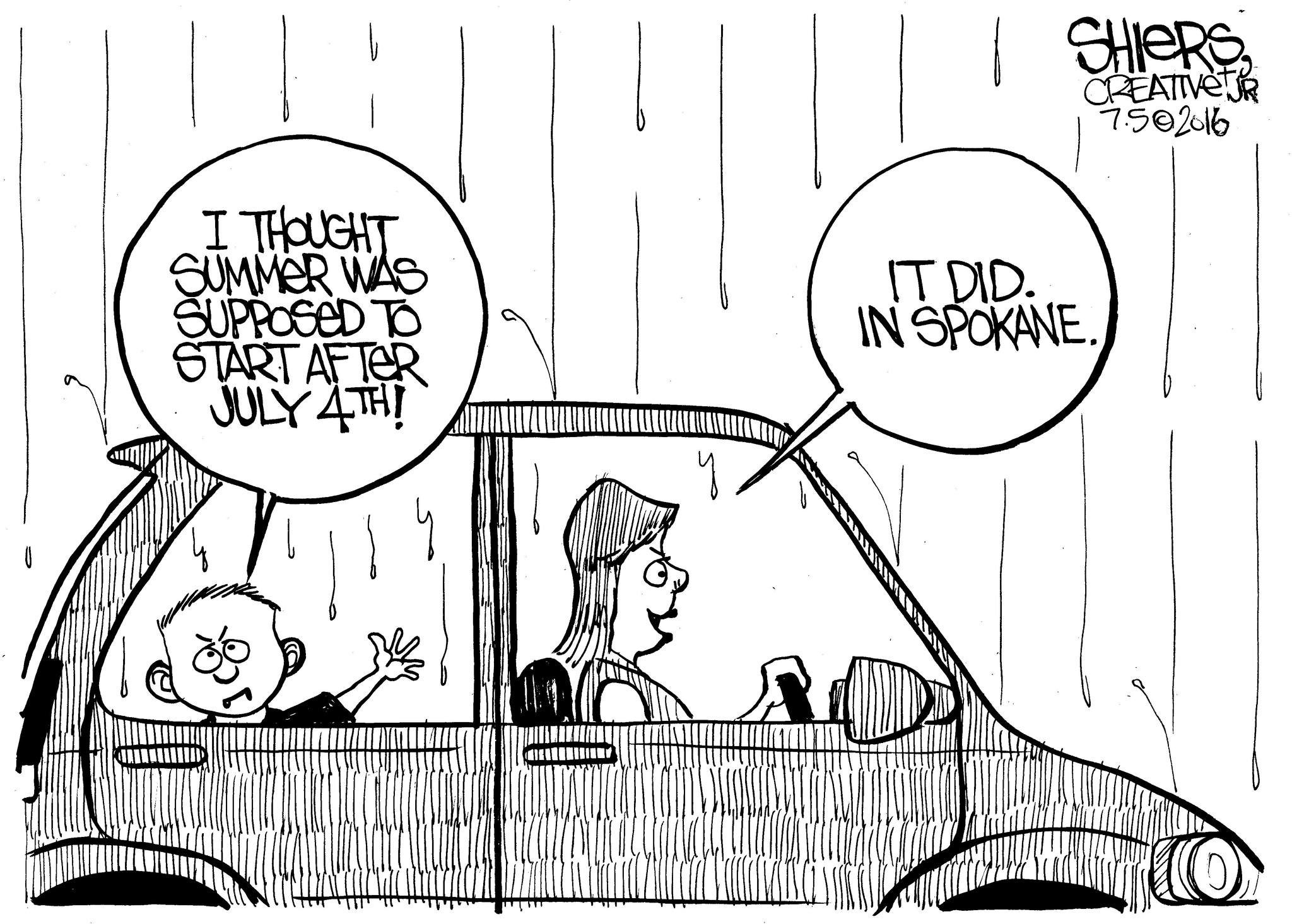 I thought summer was supposed to start after July 4 | Cartoon for July 5