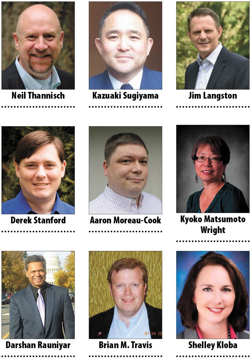 Nine candidates are vying for two 1st District House seats during the August primary. - Contributed photos