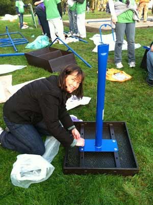 PTA member Stacey Denuski signed up to lead the Kenmore Elementary Playground Renovation Committee in 2009.
