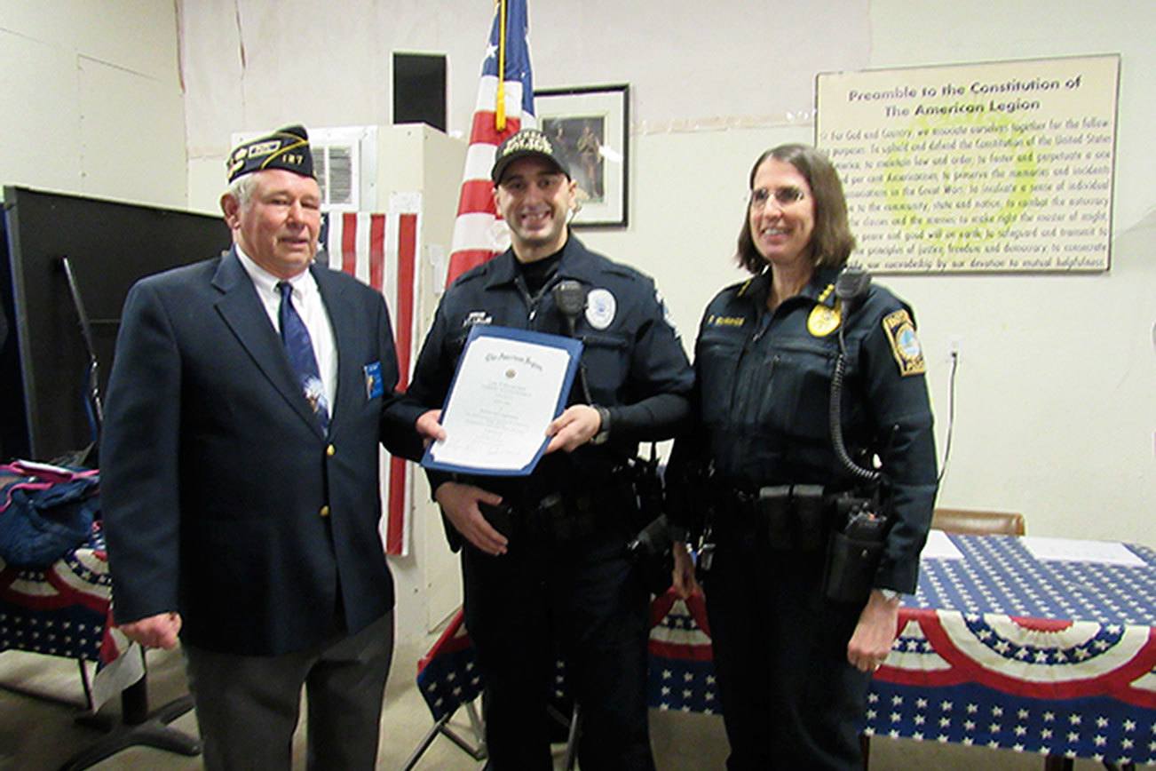 Bothell American Legion names police officer of the year
