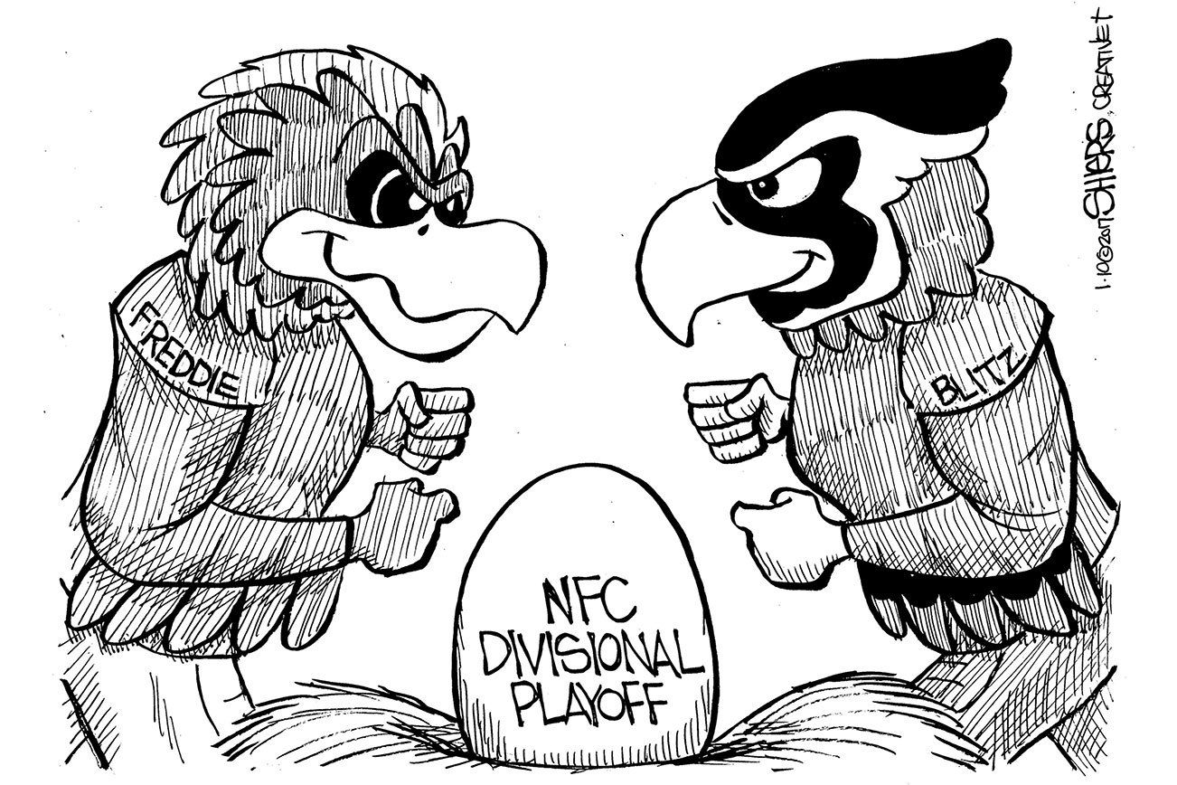 Seattle Seahawks face Atlanta at 1 :35 p.m. on Saturday | Cartoon