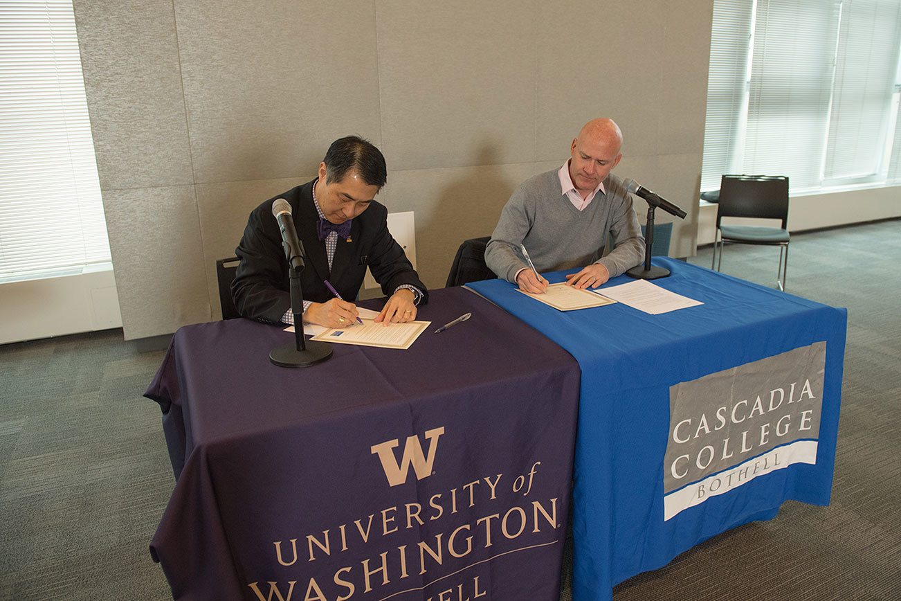 UW Bothell, Cascadia sign hate-free campus pledge