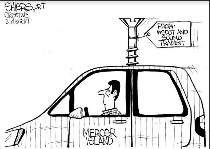 Mercer Island and the Department of Transportation | Cartoon