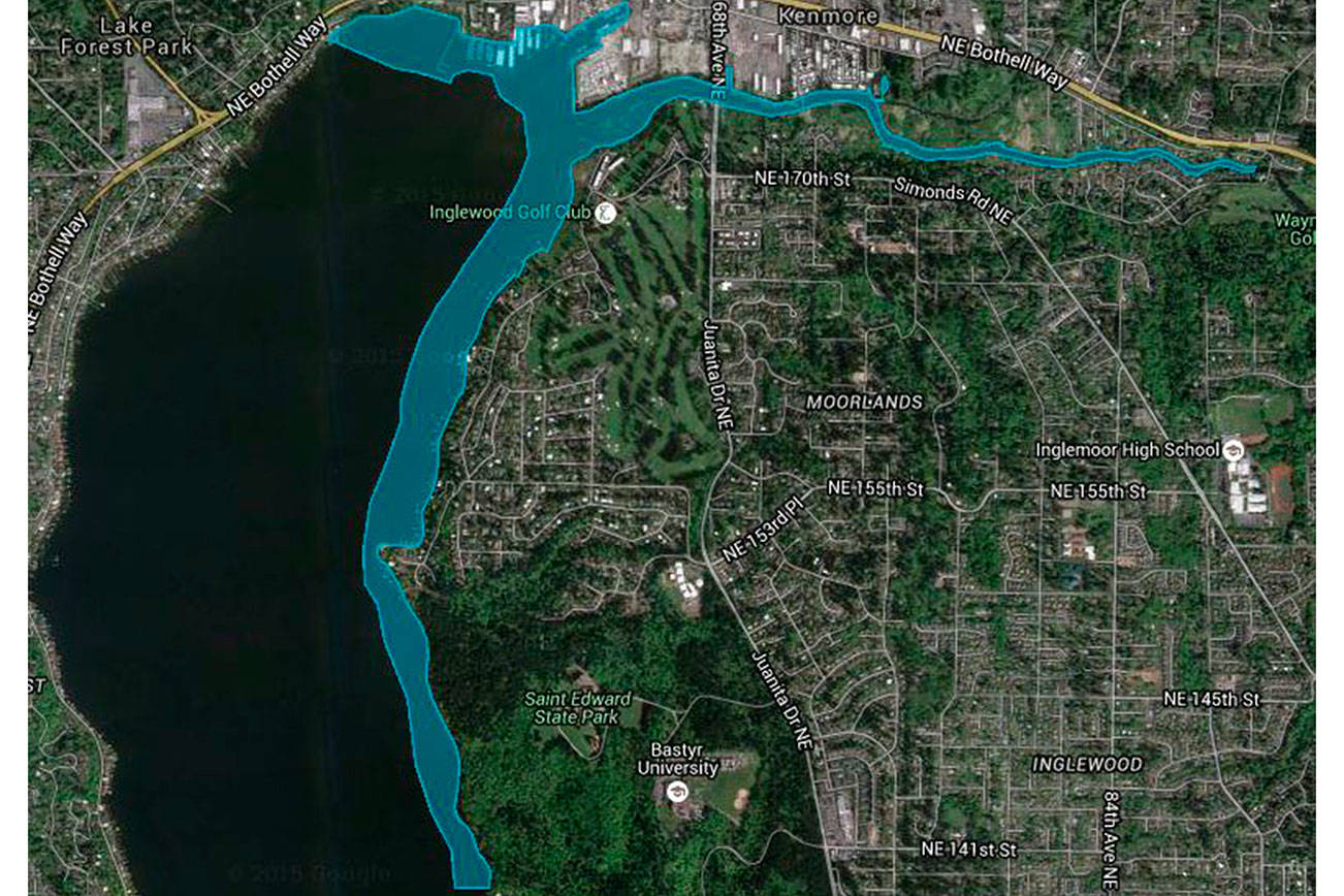 Kenmore’s Integrated Aquatic Vegetation Management Plan (IAVMP) addresses invasive freshwater plants which are negatively impacting the northern area of Lake Washington and the 1.5 miles of the Sammamish River within Kenmore city limits. Contributed map