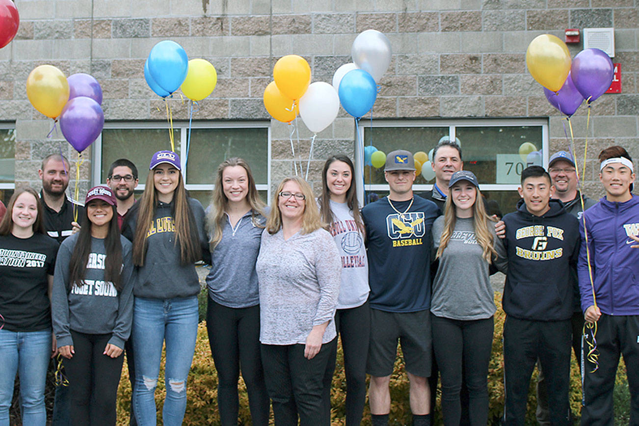 Bothell High celebrates its college commits