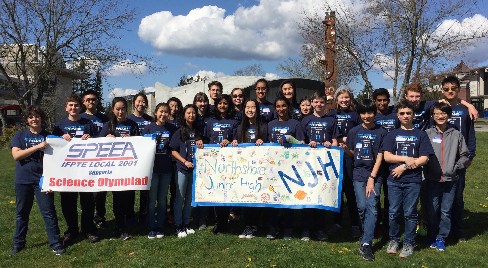 Nineteen students from the Northshore Junior High Science Olympiad teams will represent Washington state at national competition at Wright State University in Dayton, Ohio. Contributed photo