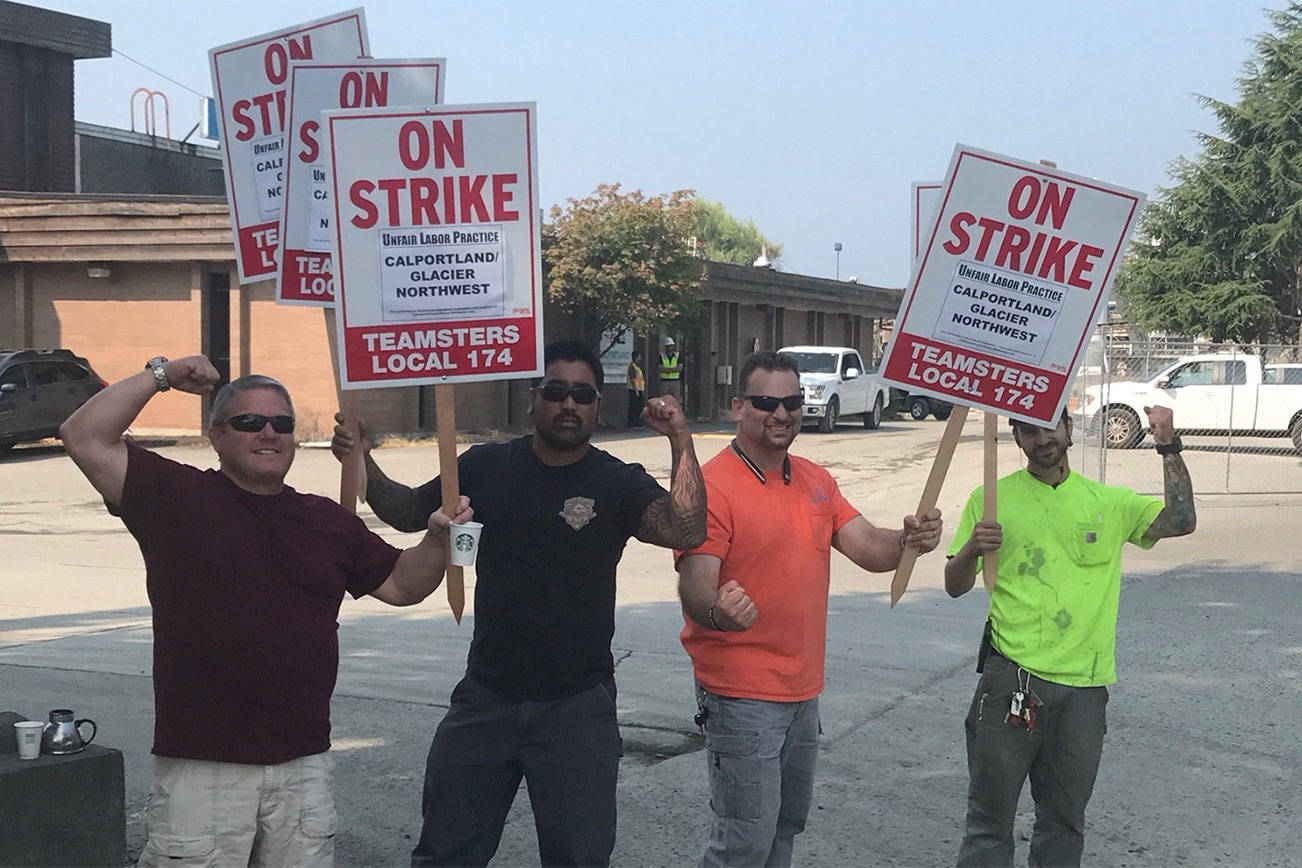 Teamsters at CalPortland in Kenmore go on labor strike Friday morning
