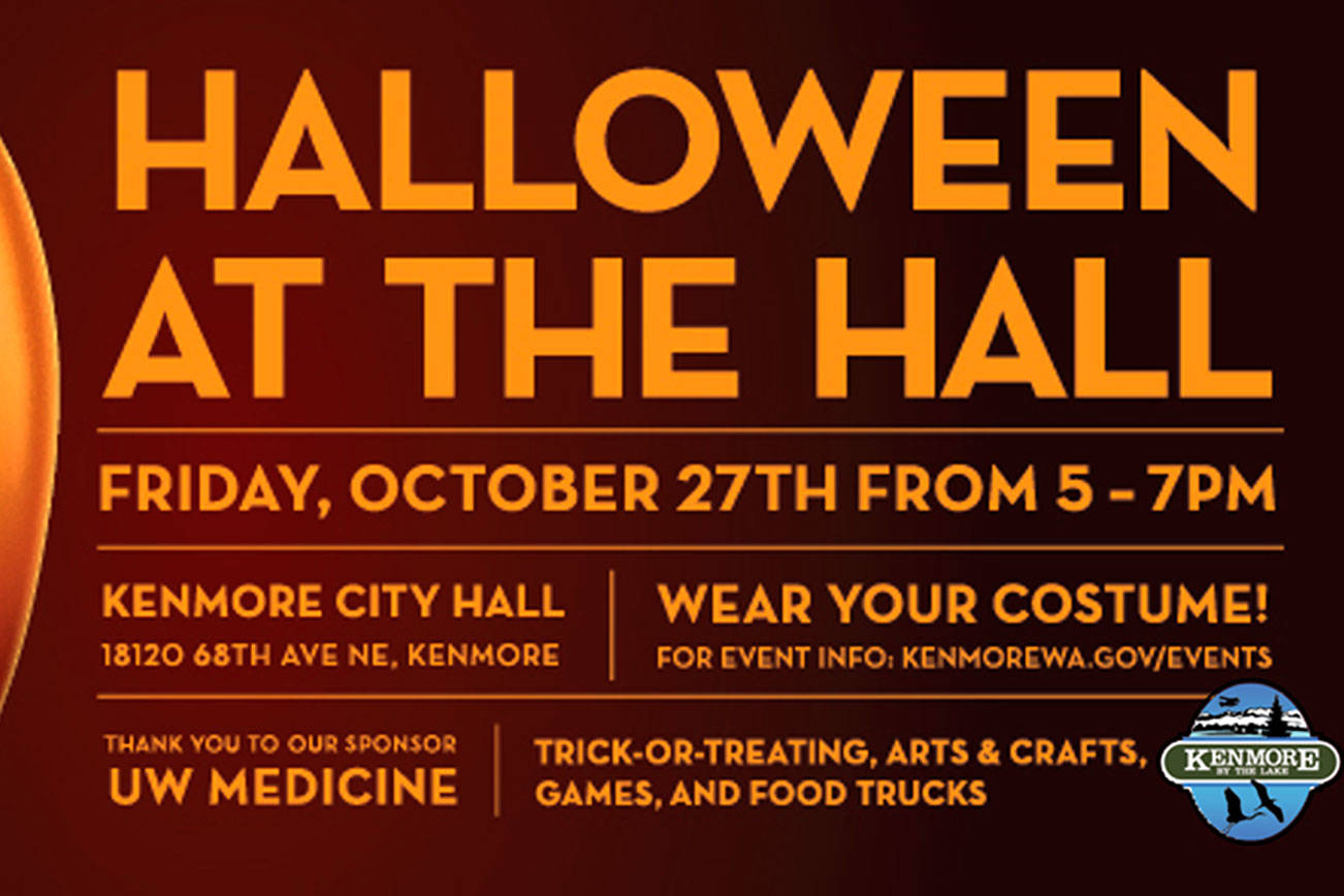 City of Kenmore to old Halloween at the Hall on Friday
