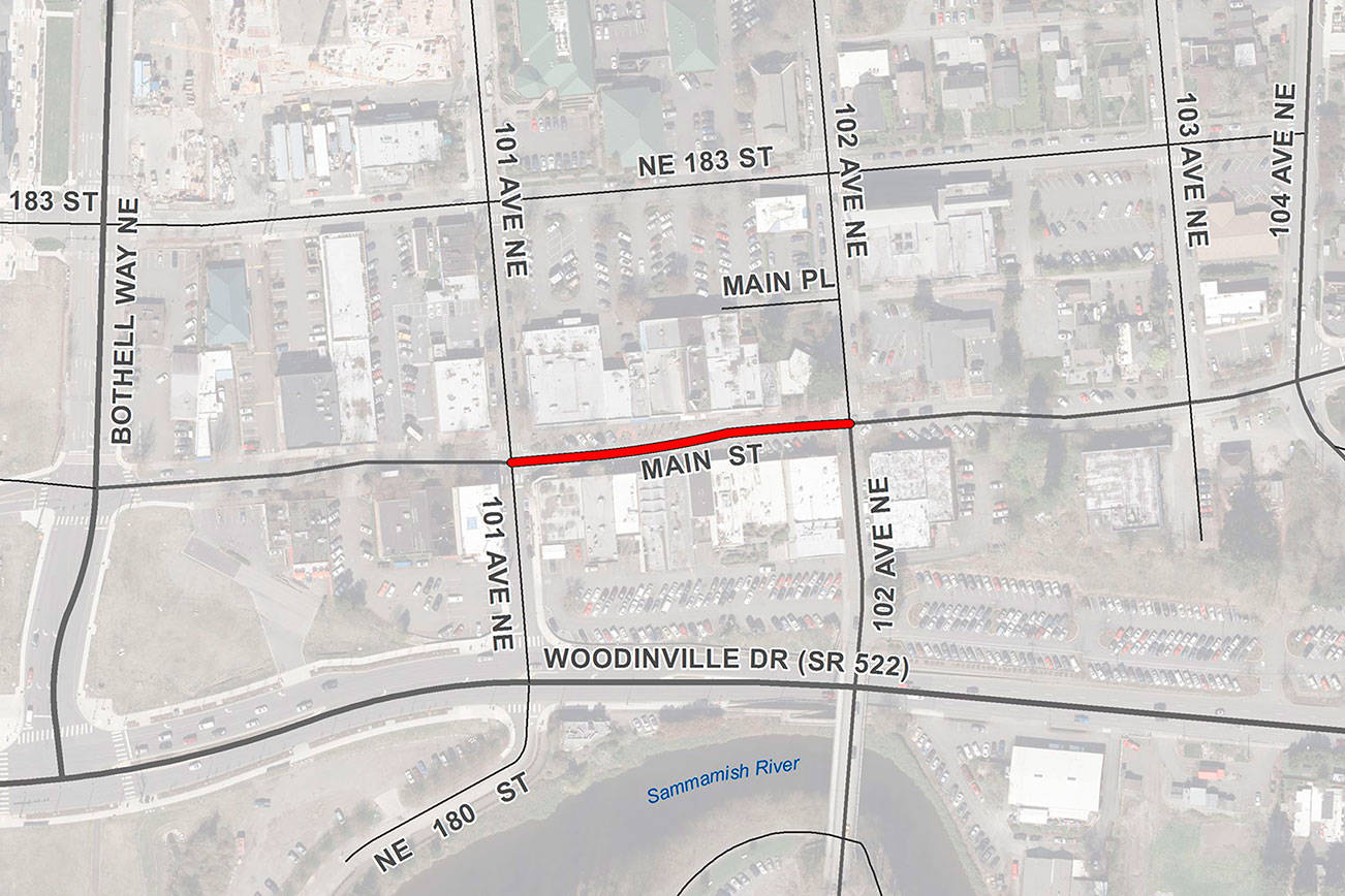 One-block Main St. closure in Bothell to last until Jan. 12 or longer