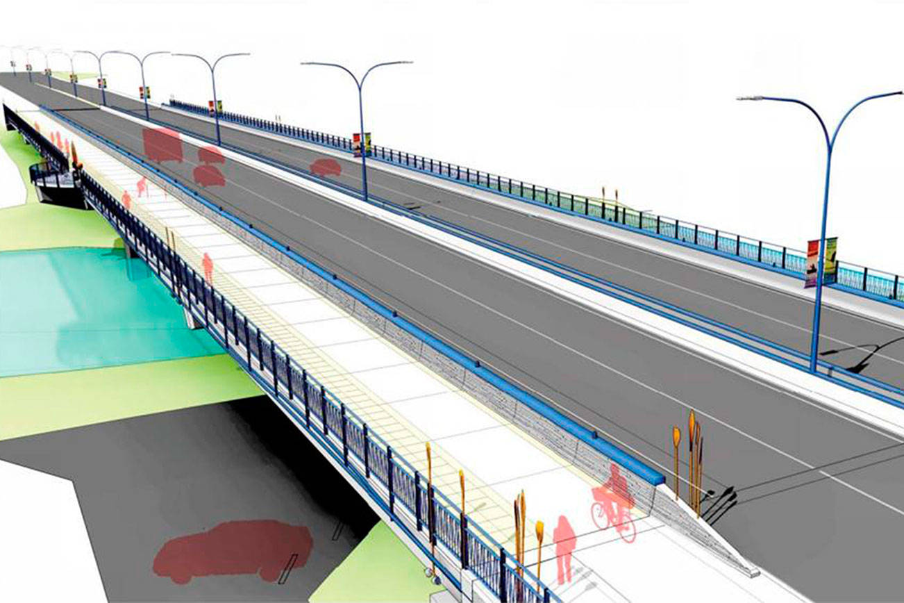 A conceptual rendering of what the West Sammamish Bridge may look like after the construction’s estimated completion in 2022. &lt;em&gt;Courtesy of the City of Kenmore&lt;/em&gt;