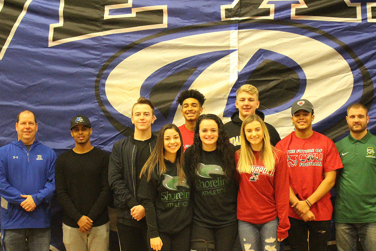 Bothell High athletes commit to colleges