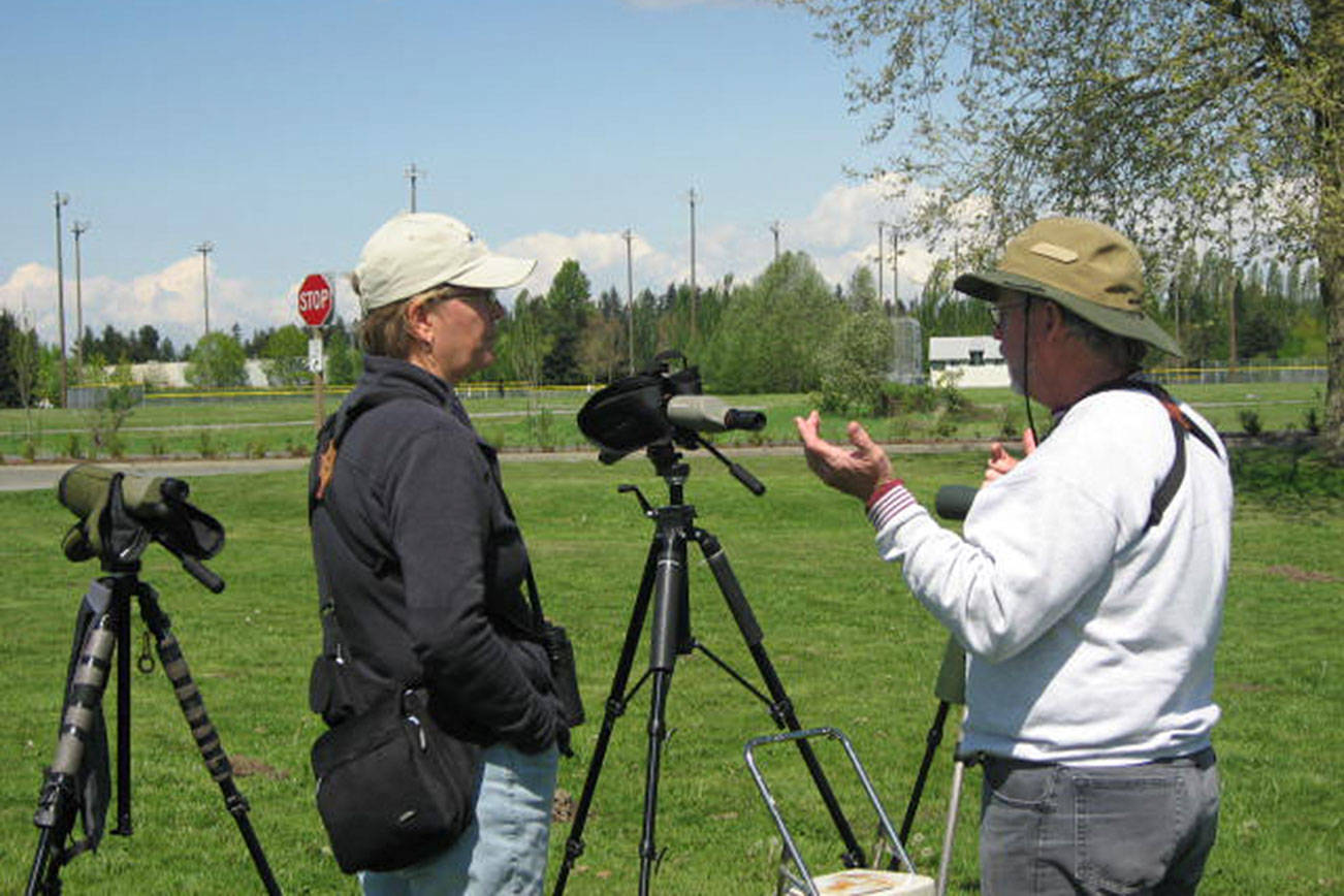 Eastside Audubon members count birds as they begin to migrate. Courtesy of Mick Thompson