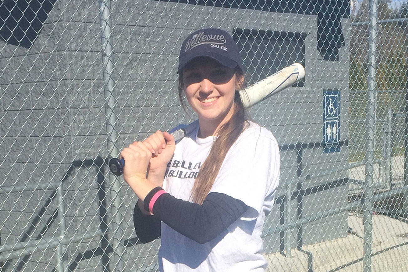 Shaun Scott, staff photo                                Bellevue Bulldogs freshman infielder Megan Marino is dominating at the plate thus far during the 2018 season. .