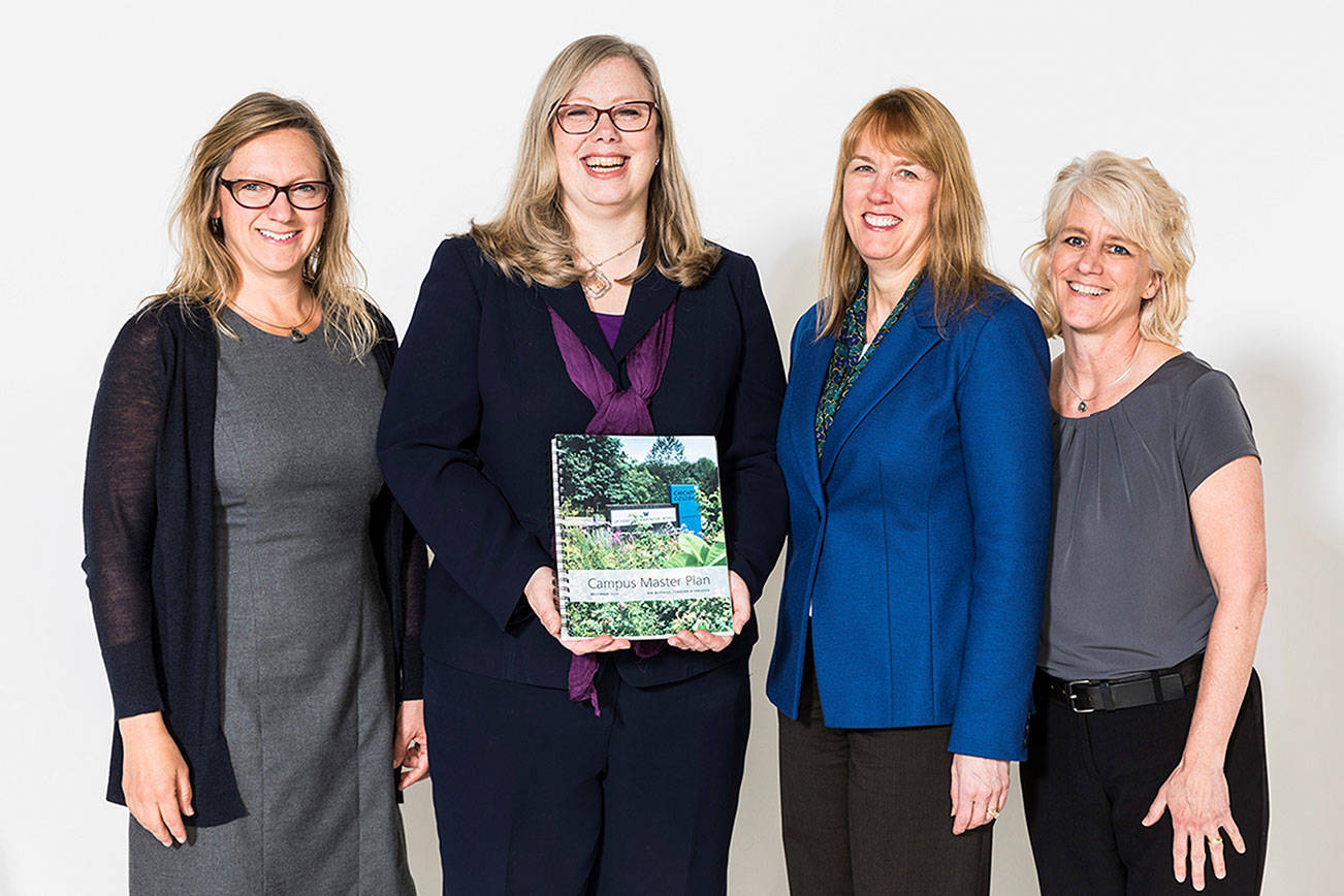 (Left to Right) Kristine Kenney, Kelly Snyder, Julie Blakeslee and Amy Van Dyke. Photo courtesy of UW Bothell