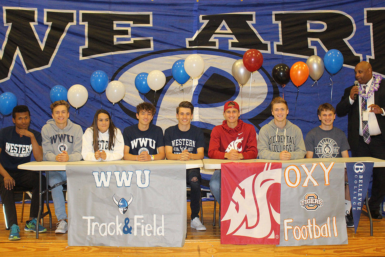Bothell High student athletes commit to colleges
