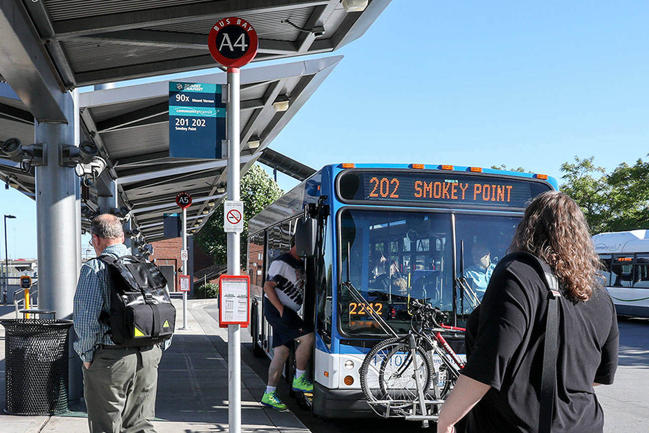 Photo of Community Transit. Reporter file photo courtesy of Lizz Giordano, The Herald