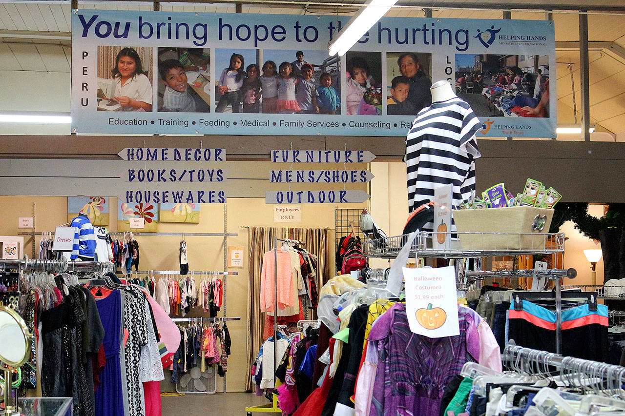 The Bothell thrift store provides self-sustaining resources to Peru and local community. Madison Miller/staff photo.